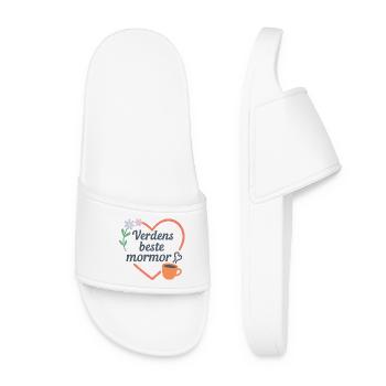 Loving Grandma Tribute T-Shirt - Women’s Pool Sliders - white - Front
