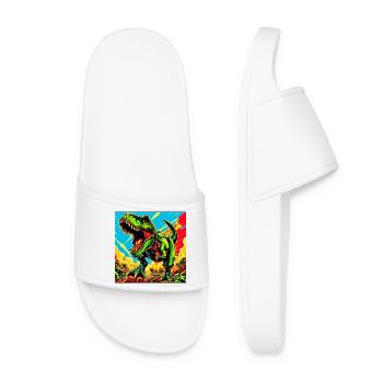 dinosaur - Women’s Pool Sliders - white - Front