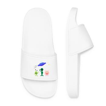 Alien greeting - Women’s Pool Sliders - white - Front