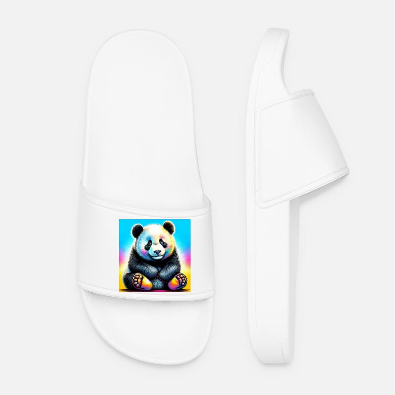 Panda - Frauen Badelatschen - Weiß