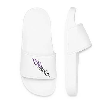 Star Ornament Tribal Design - Women’s Pool Sliders - white - Front