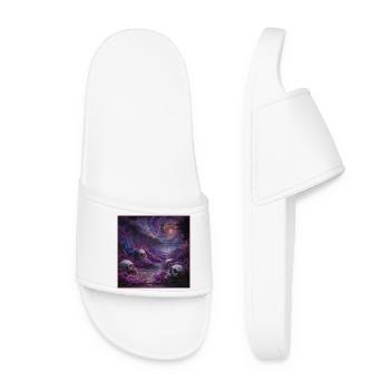 Œuvre d’art du royaume du crâne cosmique - Claquettes Femme - blanc - Devant