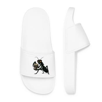 mante religieuse - Claquettes Femme - blanc - Devant