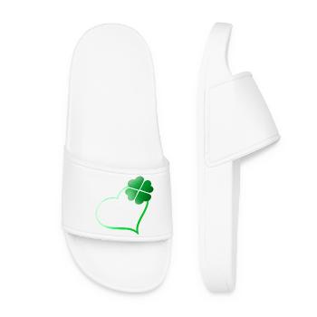 Cœur chanceux - Claquettes Femme - blanc - Devant