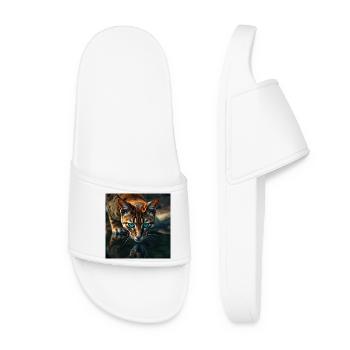 Feline Mysticism - Women’s Pool Sliders - white - Front