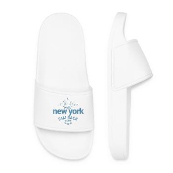 Hello New York I Am Back Home Design - Women’s Pool Sliders - white - Front