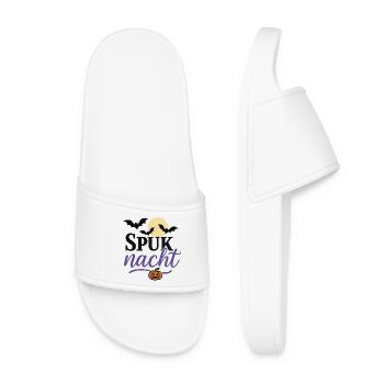Haunted Night Halloween Design - Women’s Pool Sliders - white - Front