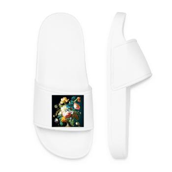 Bouquet d’art amalfitain baroque style flamand - Claquettes Femme - blanc - Devant
