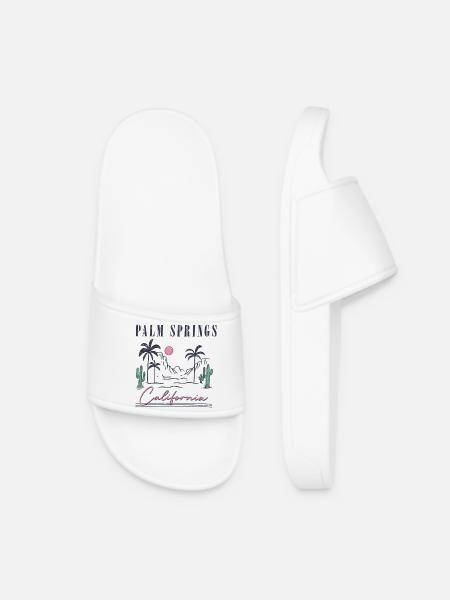 Palm Springs California Landscape Design - Women’s Pool Sliders - white
