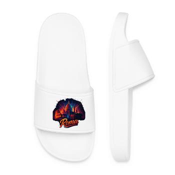 Rome Roma Capital Italy Silhouette Gift - Women’s Pool Sliders - white - Front