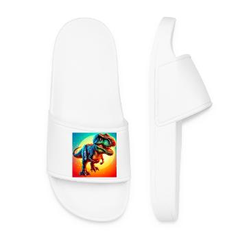 dinosaur - Women’s Pool Sliders - white - Front