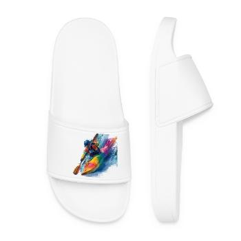 Color Rush Whitewater Kayaking Adventure - Women’s Pool Sliders - white - Front