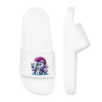 Punk Snowman - Women’s Pool Sliders - white - Front