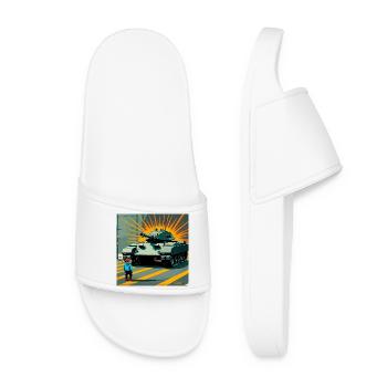 Grenouille de la résistance de Portland - États-Unis Tianmen Square T-Sh - Claquettes Femme - blanc - Devant
