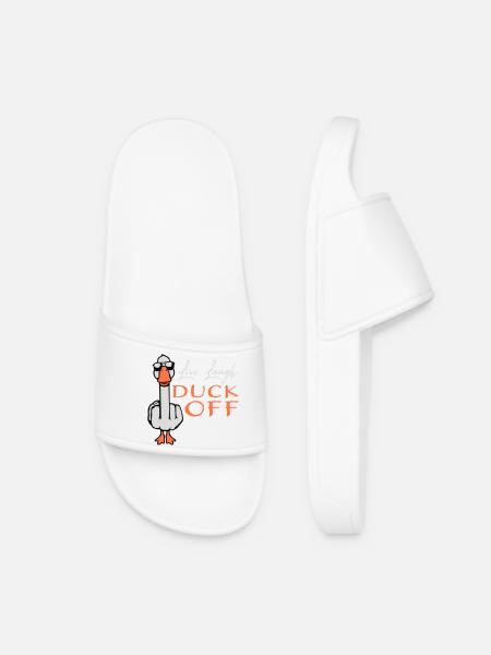 Goose Live Laugh Duck Off Lunettes de soleil Majeur - Claquettes Femme - blanc