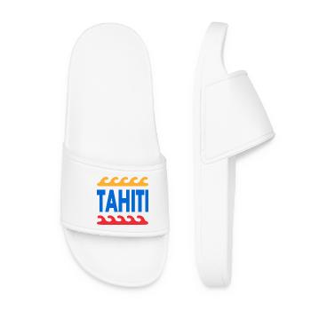 Tahiti - French Polynesia - Polynesia - Beach - Women’s Pool Sliders - white - Front
