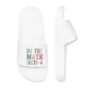 Do The Math 67 Meme Funny Six Seven - Frauen Badelatschen - Weiß - Vorne