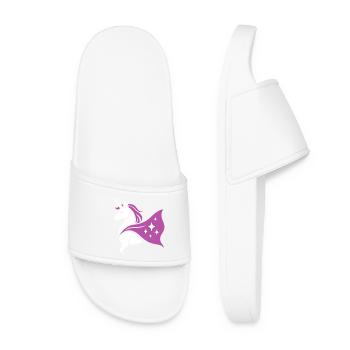 Unicorn with cape, magic in the heart - Women’s Pool Sliders - white - Front