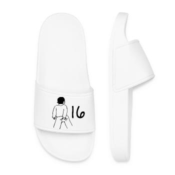16e anniversaire - 16 ans - Claquettes Femme - blanc - Devant