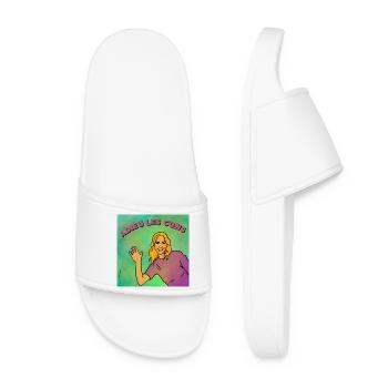 Goodbye idiots - Women’s Pool Sliders - white - Front