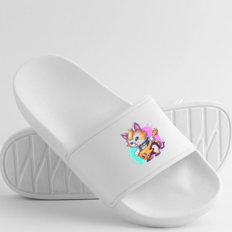 Patchwork donkey in doodle style Women’s Pool Sliders