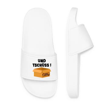 Last day of work Bye bye carton - Women’s Pool Sliders - white - Front