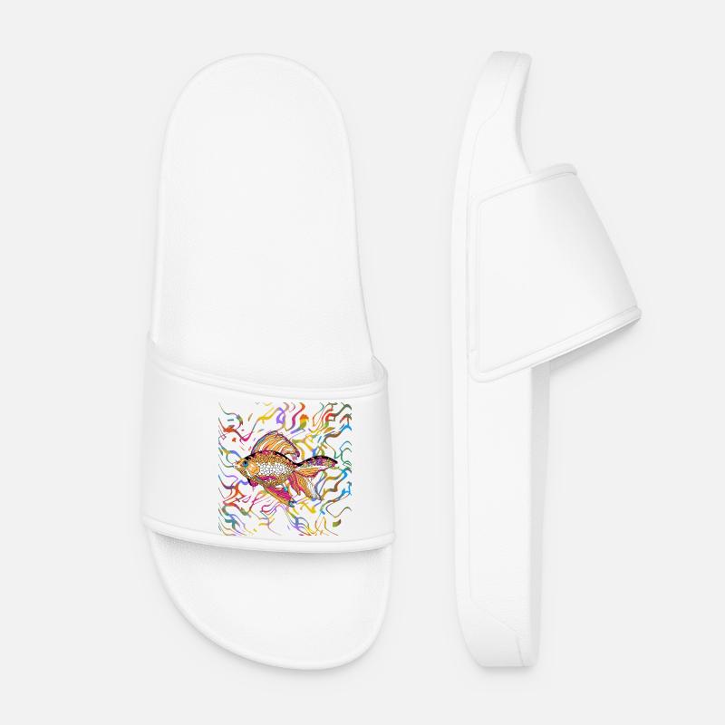 fish - Women’s Pool Sliders - white