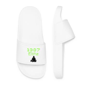 1337 Elite Hacker Squad, Leet Hacker - Women’s Pool Sliders - white - Front