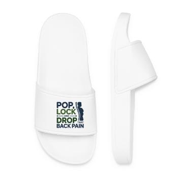 Chiropracteur Pop Lock Drop Back Pain Pain - Claquettes Femme - blanc - Devant
