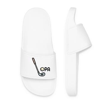 Golf Grandpa Golf Clubs - Women’s Pool Sliders - white - Front