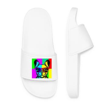 Pop Art Pup - Claquettes Femme - blanc - Devant