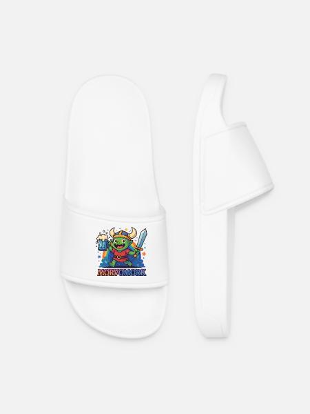 Goblin Viking Fun Hero - Women’s Pool Sliders - white