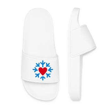 Winterherz im Eiskreis - Women’s Pool Sliders - white - Front
