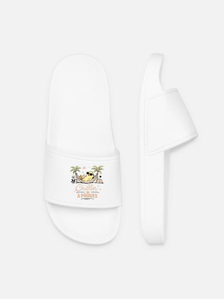 Easter Chick - Women’s Pool Sliders - white
