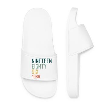 Nineteen Eighty-Six Retro - Women’s Pool Sliders - white - Front