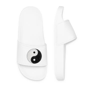 symbole yin et yang - Claquettes Femme - blanc - Devant