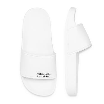 Professional Overthinker Minimalist - Women’s Pool Sliders - white - Front