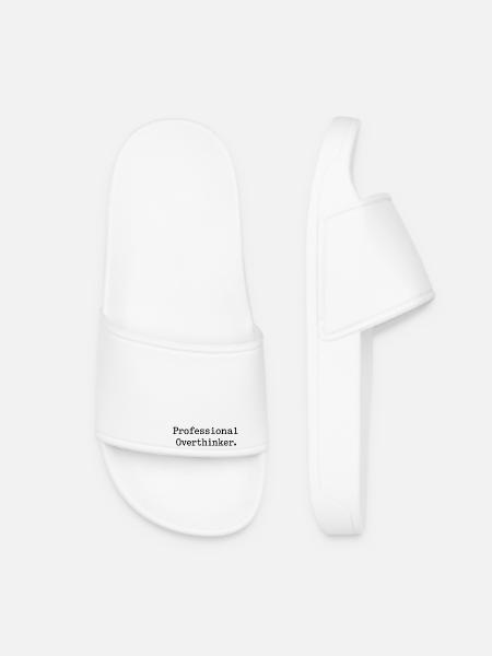 Professional OVERTHINKER Minimalist - Frauen Badelatschen - Weiß