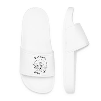 Do is de Deiwel los - Claquettes Femme - blanc - Devant