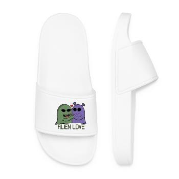 Duo d’amour extraterrestre - Claquettes Femme - blanc - Devant