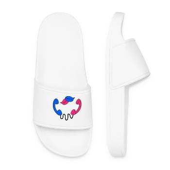 Bad_Telephony - Claquettes Femme - blanc - Devant