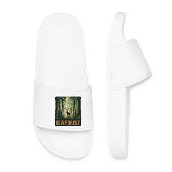 New Forest, Angleterre - Claquettes Femme - blanc - Devant