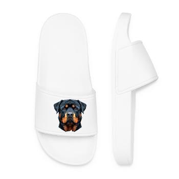 Rottweiler Dogs Love Proud Rottweiler Lovers - Women’s Pool Sliders - white - Front