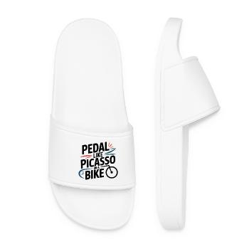 Cycliste Professionnel Artistique - Claquettes Femme - blanc - Devant