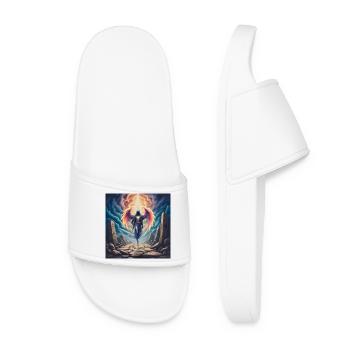 Ange guerrier ailé de la lumière - Claquettes Femme - blanc - Devant