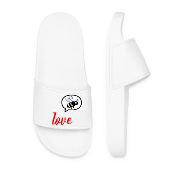 J’adore le miel des abeilles - Claquettes Femme - blanc - Devant
