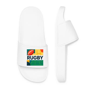 Rugby, Rugby sport, Rugby fan - Women’s Pool Sliders - white - Front