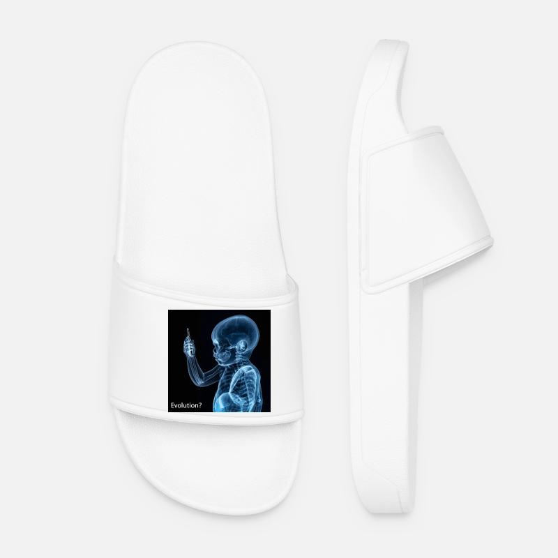 Évolution du smartphone - Claquettes Femme - blanc