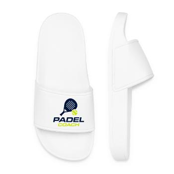 Design du maillot du Padel Coach Sports Club - Claquettes Femme - blanc - Devant