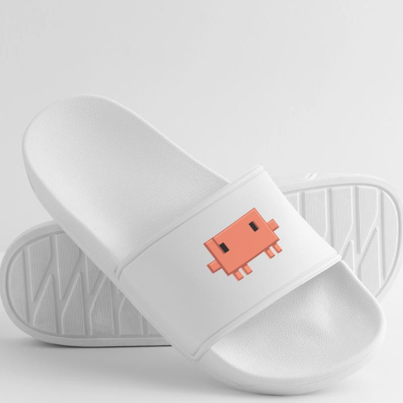 Claude Code Pixel AI Mascot Dev Sticker Women’s Pool Sliders